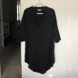 Black three quarter sleeve dress